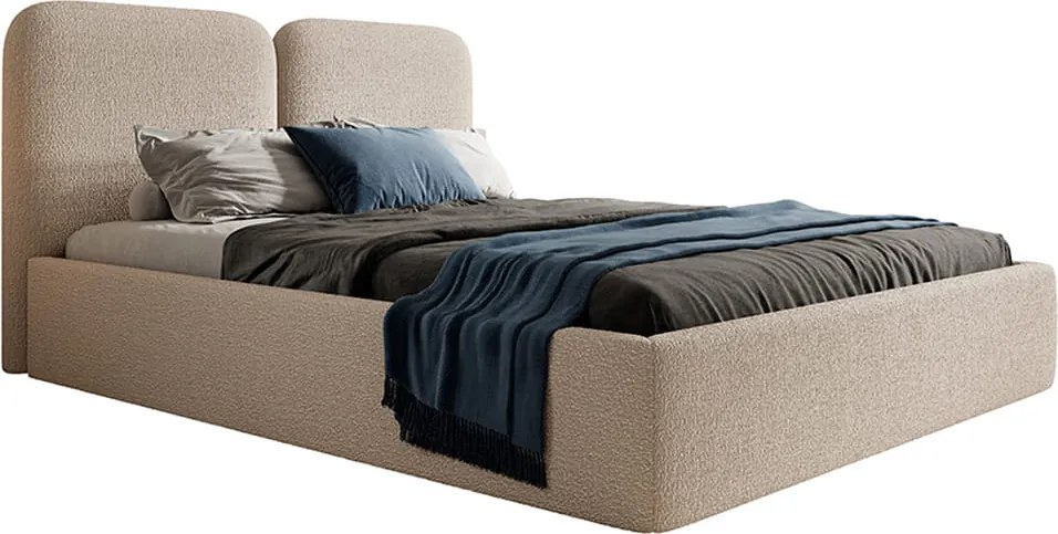 Łóżko tapicerowane DANTE SLIM z pojemnikiem na pościel