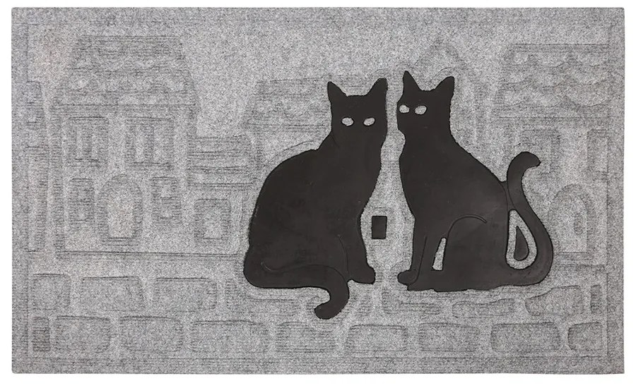 Wycieraczka 2 koty, 45 x 75 cm