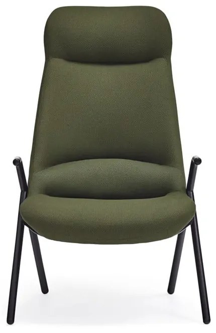 Zielony fotel Teulat Dins, wys. 114 cm