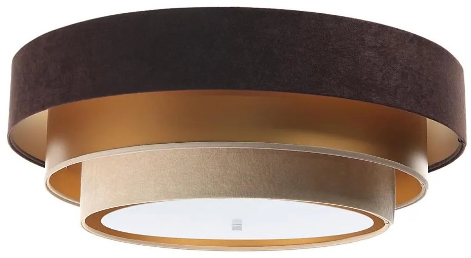 Lampa sufitowa TRINITI 2xE27/60W/230V brąz/złoto/beż