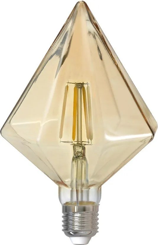 Żarówka LED/filamentowa z ciepłym światłem z gwintem E27, 4 W Kristall – Trio