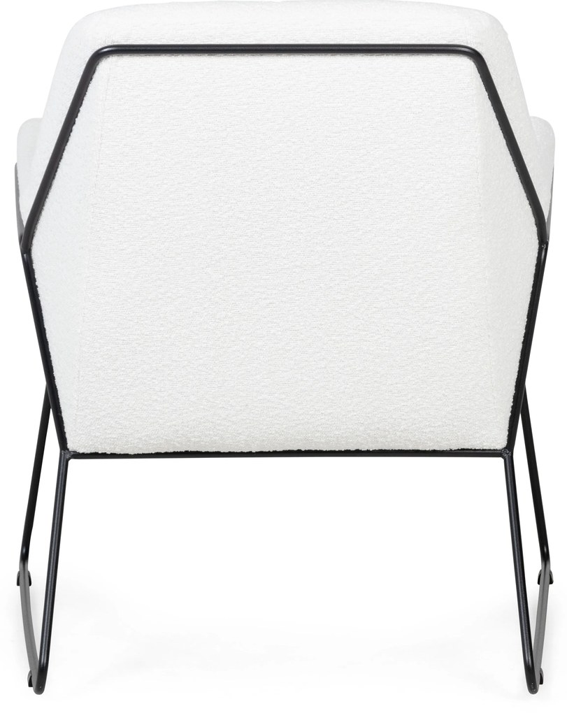 Biały designerski fotel MILAN
