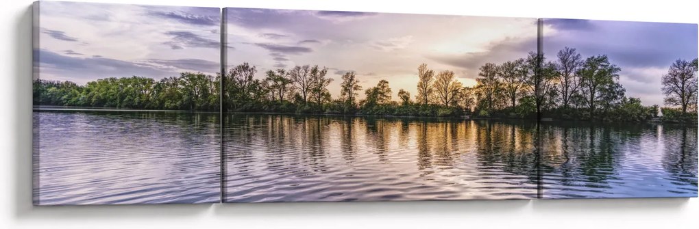 Obraz jeziora (170x50 cm)