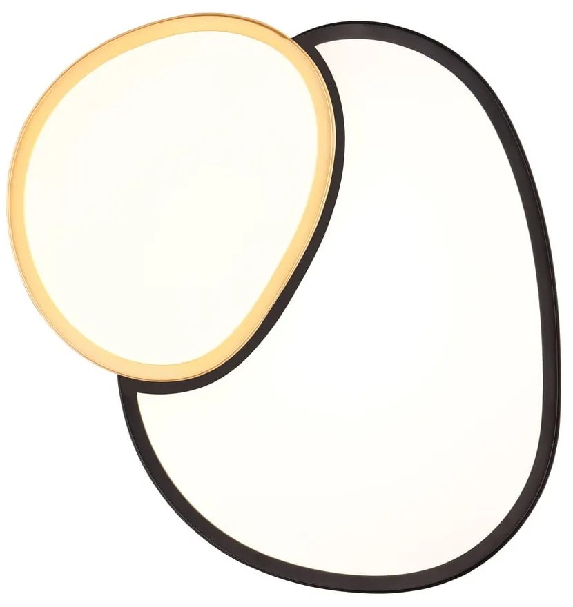 Lampa sufitowa LED w czarno-złotym kolorze 36x43.5 cm Rise – Trio