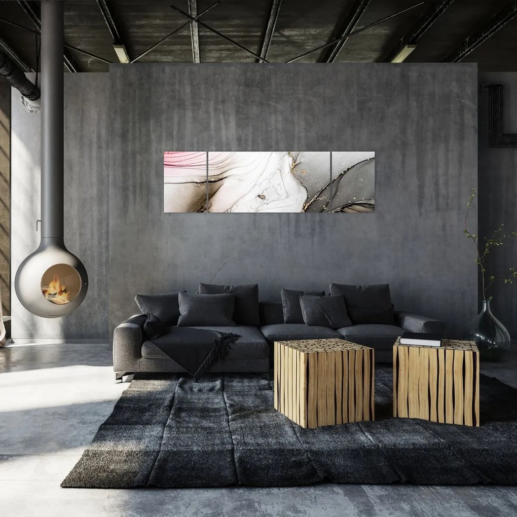 Obraz - Atrament marmurkowy (170x50 cm)