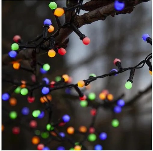 Eglo -LED Zewnętrzny łańcuch BERRY MINI 300xLED/8 funkcji 11m IP44 wielokolorowy