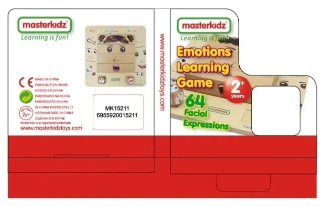 Masterkidz nauka emocji gra drewniana montessori