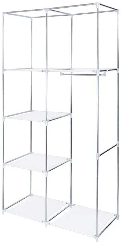Tekstylna szafa materiałowa z geometrycznym wzorem - Larson 3X