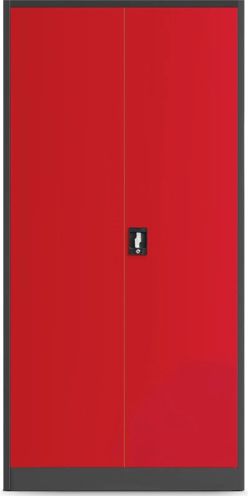 Metalowa szafa warsztatowa Bruno 92x50x185 cm antracyt/czerwony