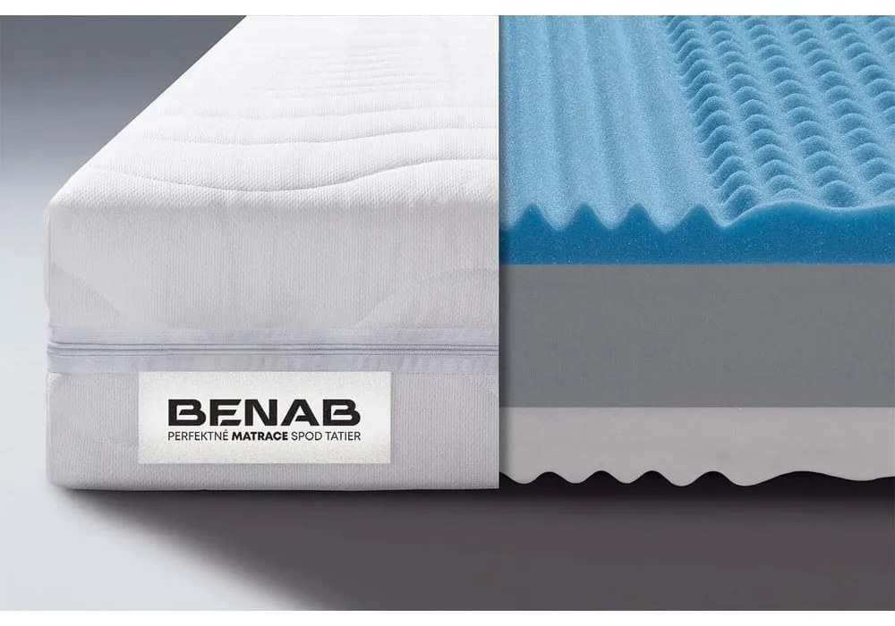 Twardy/średnio twardy dwustronny materac piankowy 180x200 cm BonLife – BENAB