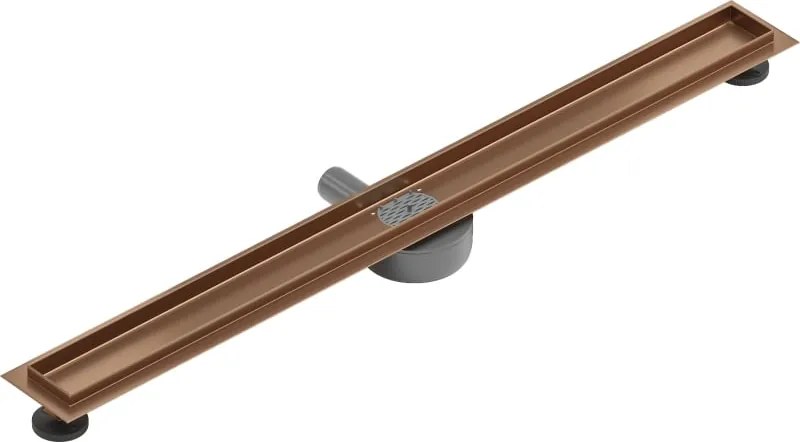 Mexen Flat 360° korpus do odpływu liniowego obrotowy 90 cm, miedź szczotkowana - 1C40090