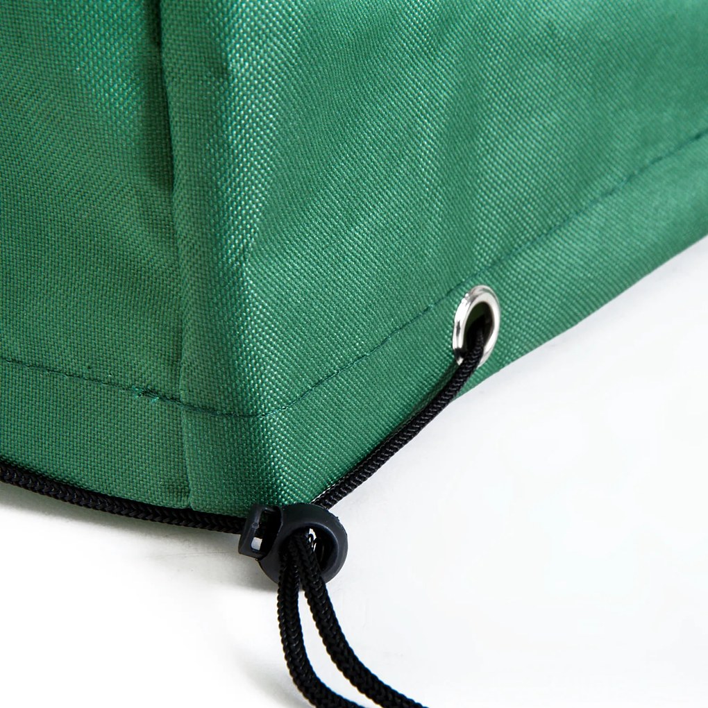 Outsunny Pokrowiec Ochronny na Meble Ogrodowe 135x135x75cm Zielony Wodoodporna Plandeka Ochronna | Aosom PL