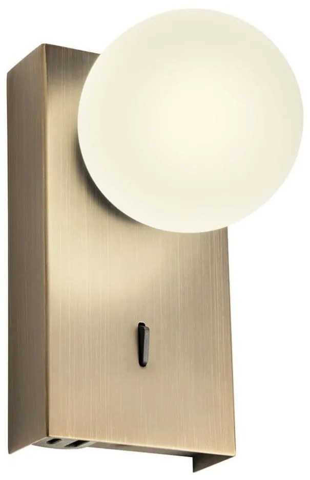 Redo 01-4658 - Kinkiet LED NORMA LED/5W/230V CRI 90 USB brązowy