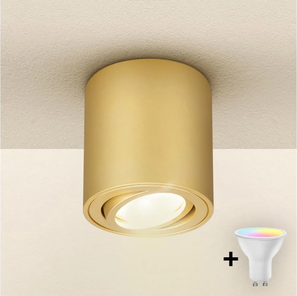 Brilagi - LED RGBW ściemnialna oprawa punktowa MIA 1xGU10/6W/230V 84x80 mm złota