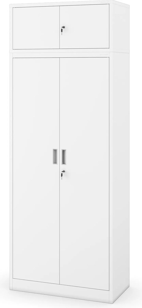 Nadstawka na szafę biała, 800x380x400 mm: EWA