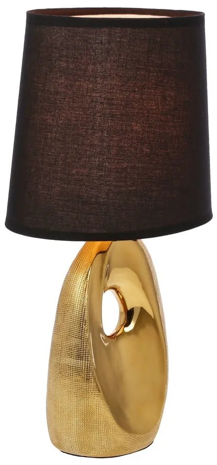 Lampa stołowa z tekstylnym kloszem (wysokość 43 cm) Hierro – Candellux Lighting