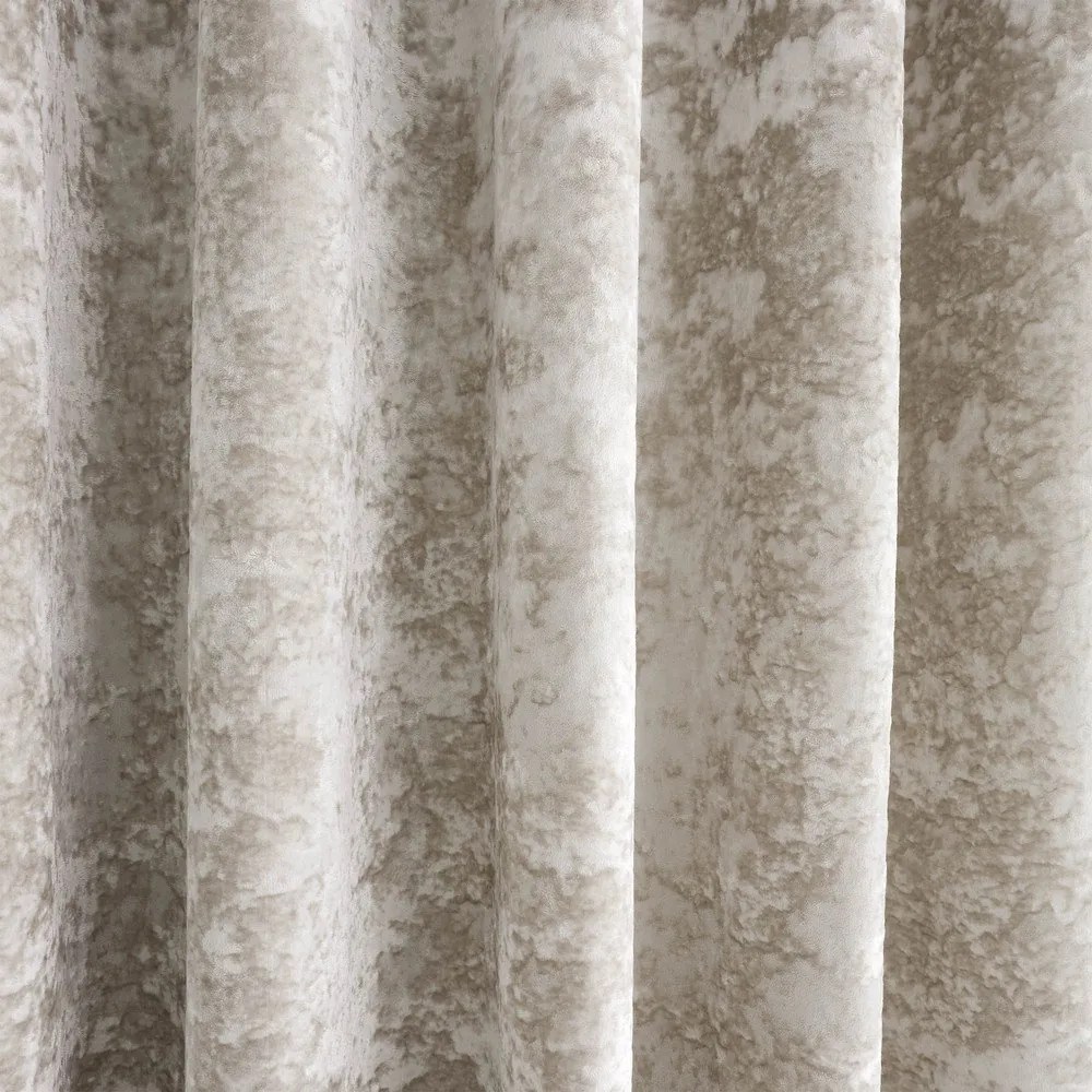 Beżowe zasłony zestaw 2 szt. 168x137 cm Crushed Velvet – Catherine Lansfield