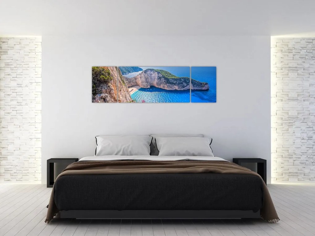 Obraz - Plaża Navagio, Grecja (170x50 cm)