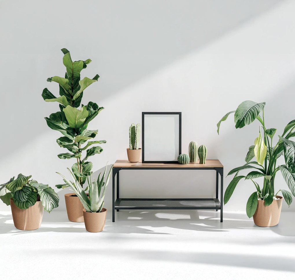 Donica ogrodowa okrągła Milly Eco Wood 24 cm PROSPERPLAST