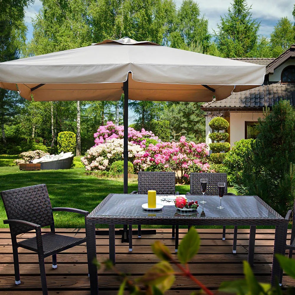 Parasol ogrodowy Resto 3,5 x 3,5 cm taupe PATIO