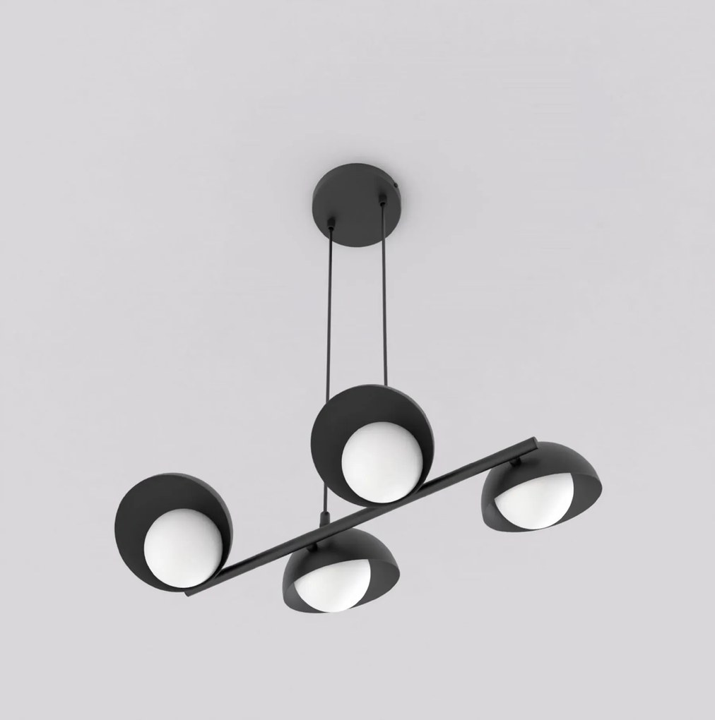 Bloom 4 Black – designerska lampa wisząca z regulowanym zawieszeniem, idealna do nowoczesnych wnętrz.