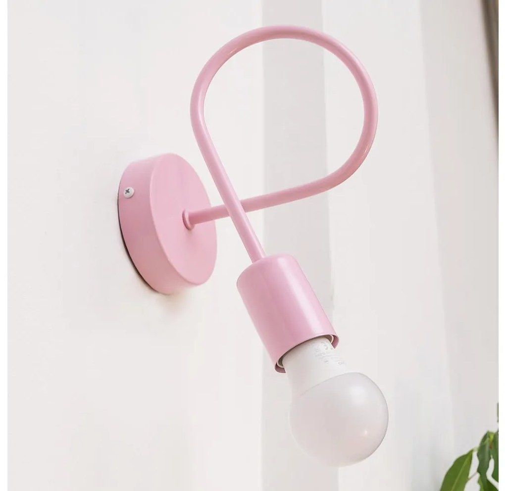 Kinkiet OXFORD 1xE27/15W/230V różowy