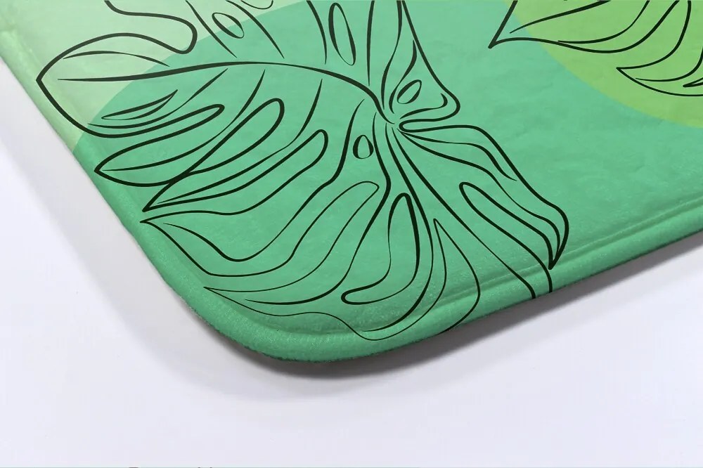 Dywanik łazienkowy antypoślizgowy Dywanik łazienkowy antypoślizgowy Monstera Liście