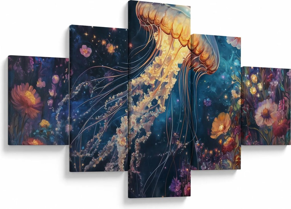 Obraz - Magiczna meduza (125x70 cm)