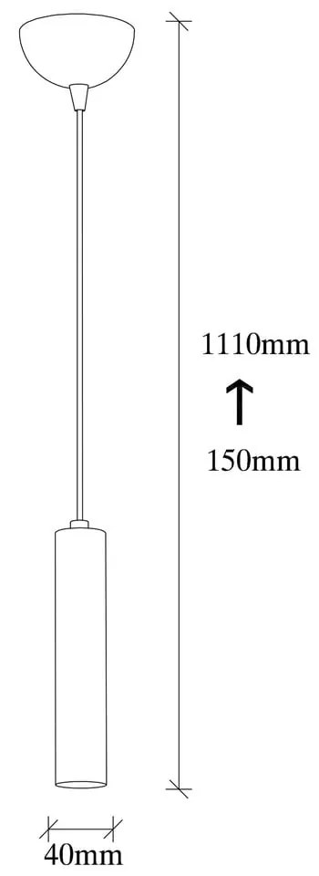 Lampa wisząca w kolorze złota ø 4 cm Tempo – Opviq lights