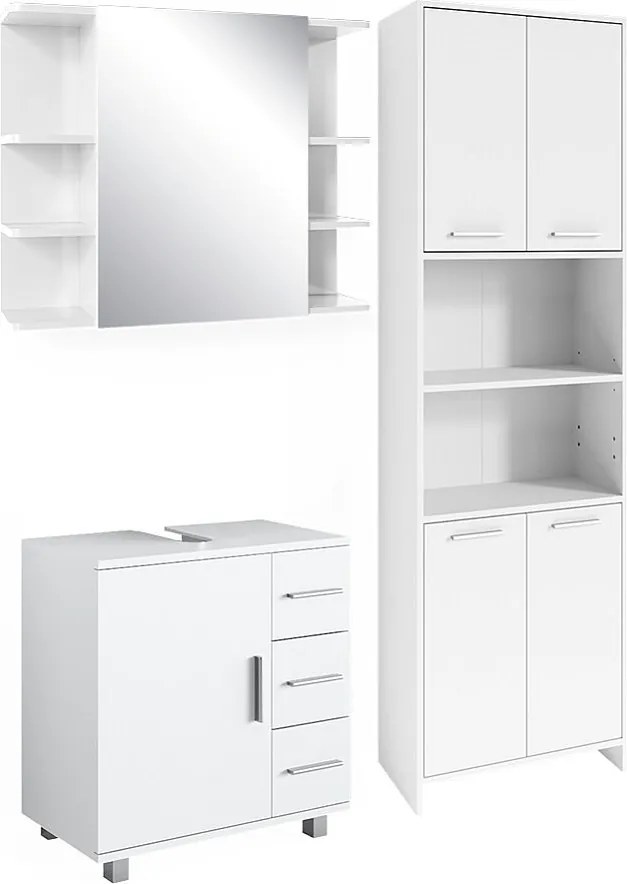 Zestaw mebli łazienkowych biały 60x33x60 maris