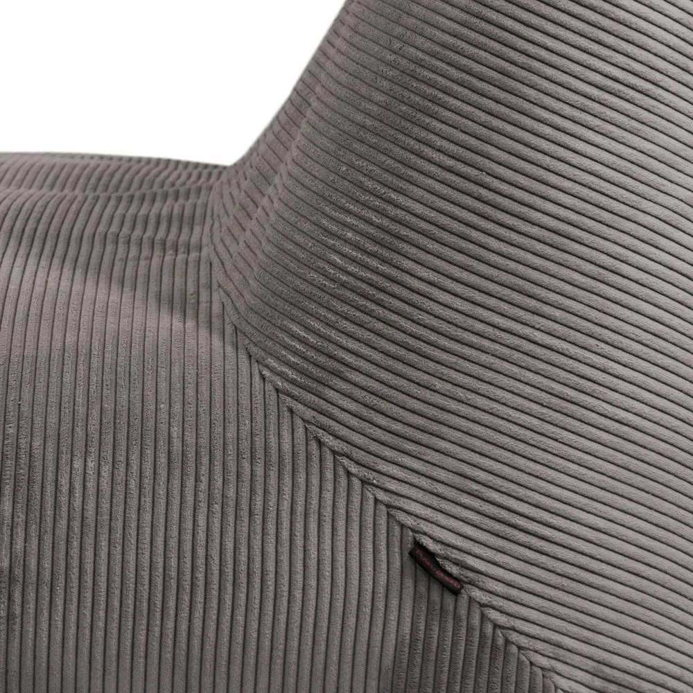 Jasnoszary sztruksowy worek do siedzenia Sofa Tube – SLOWDOWN