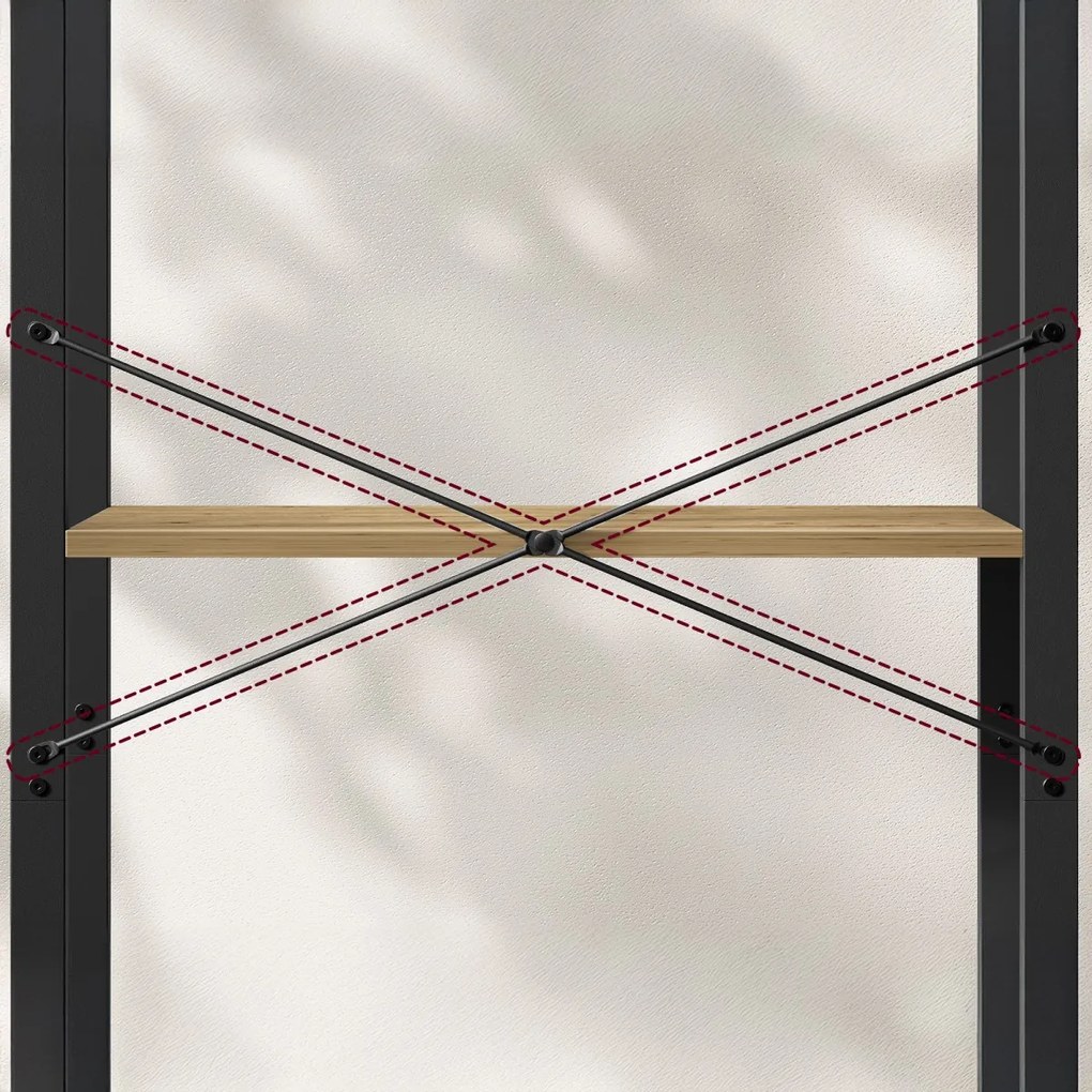 Regał TAYLOR ARTISAN 4 półki 120x66 cm