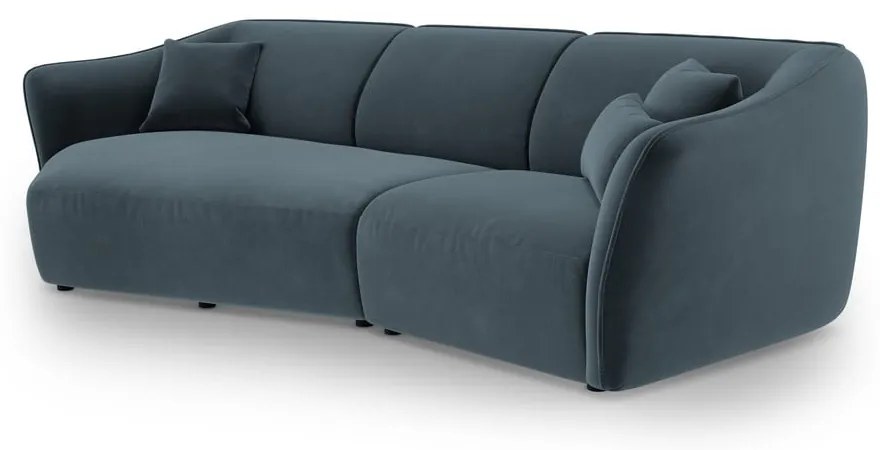 Niebieski aksamitny narożnik Tokyo – Cosmopolitan Design