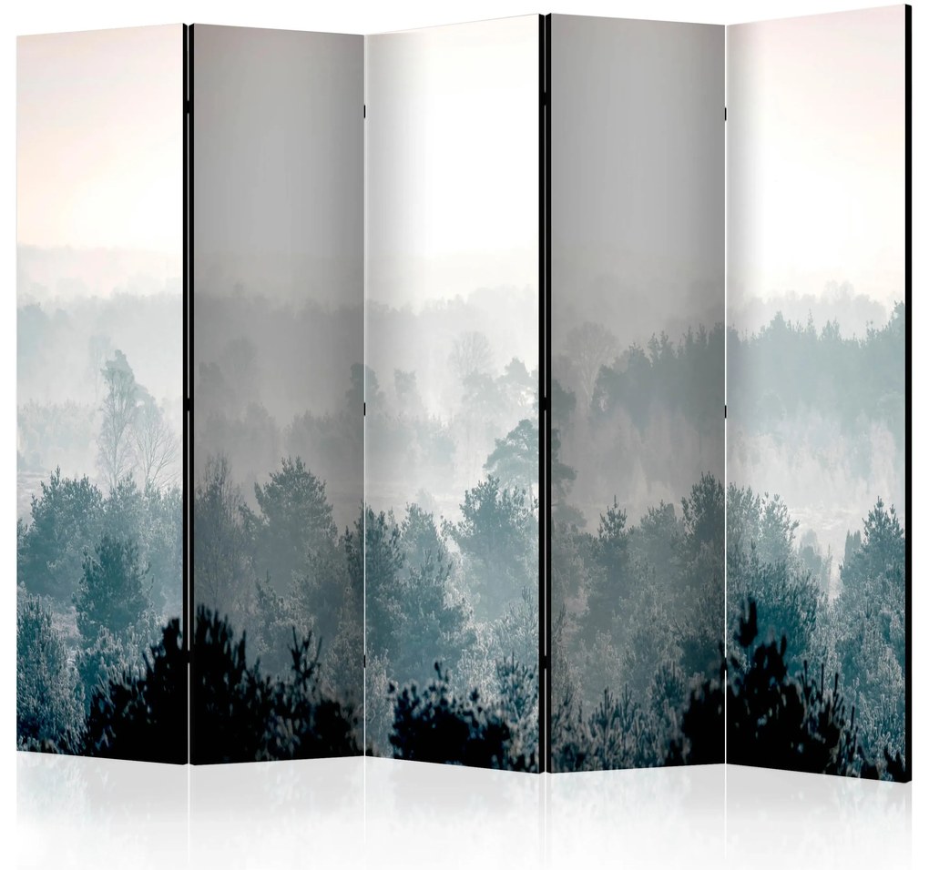 Parawan akustyczny Pejzaże 225x172 cm 5-częściowy czarny ARTGEIST B