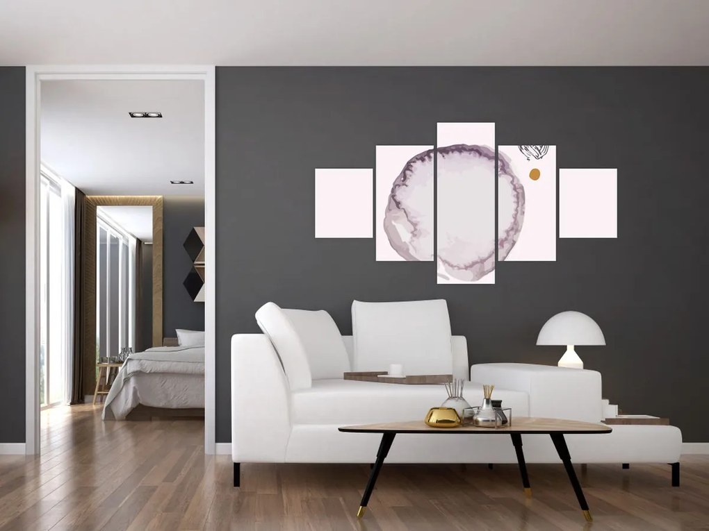 Obraz - Fioletowy minimalizm N⁰4 (125x70 cm)