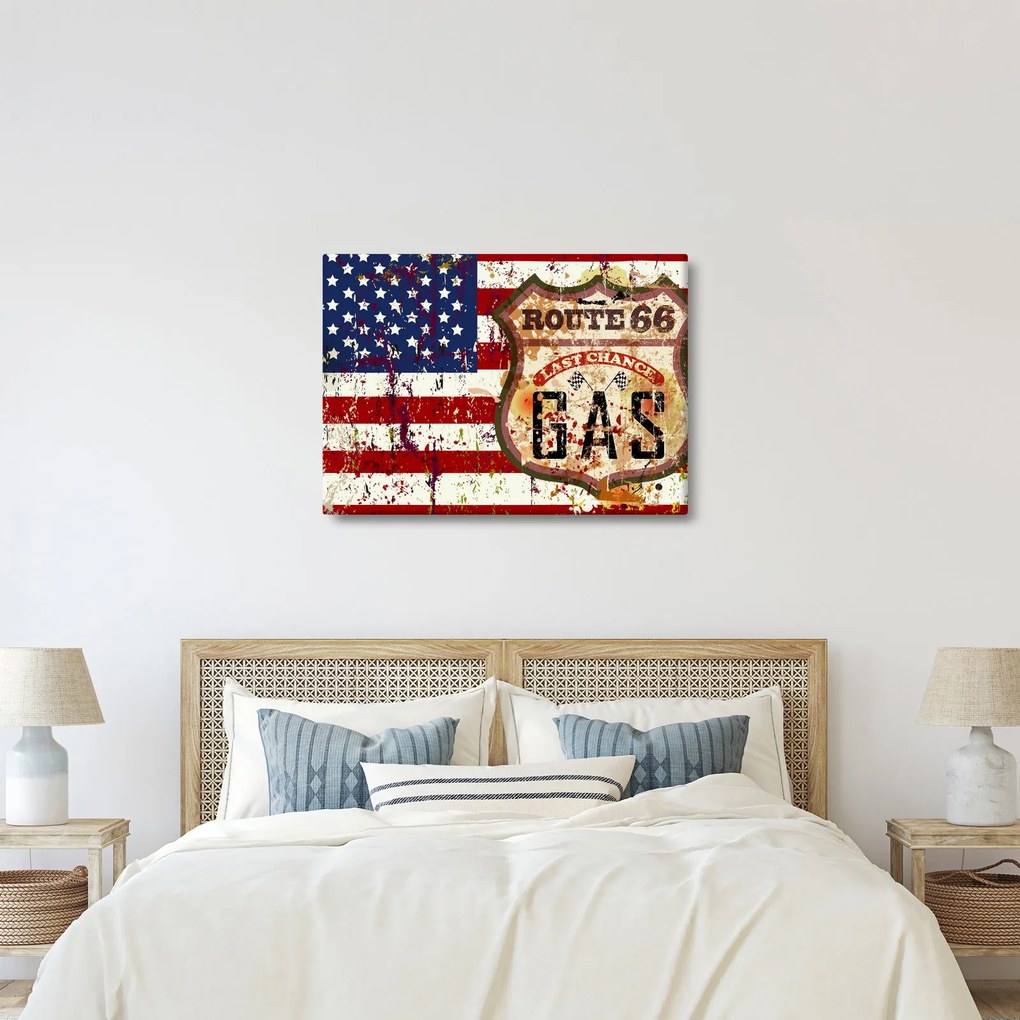 Obraz - Vintage flaga (70x50 cm)