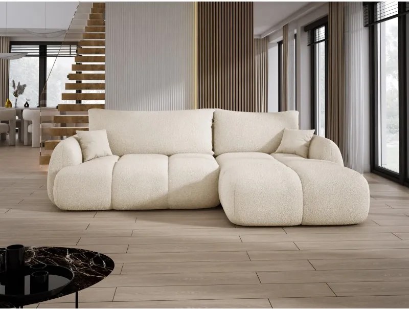 Narożnik COCO WIND z funkcją spania poduszkami i pojemnikiem NOW OR NEVER 02 WERSAL