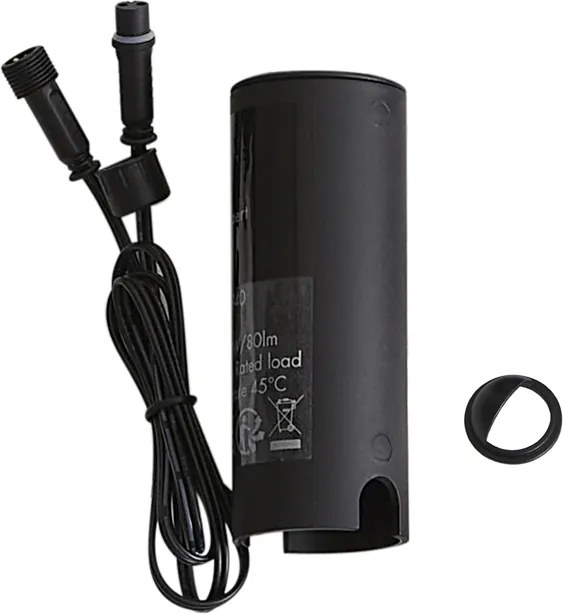 Reflektor gruntowy 12V czarny z LED IP67 - Voltaire Linsey