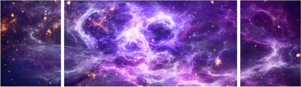 Obraz - Purple Universe (170x50 cm)