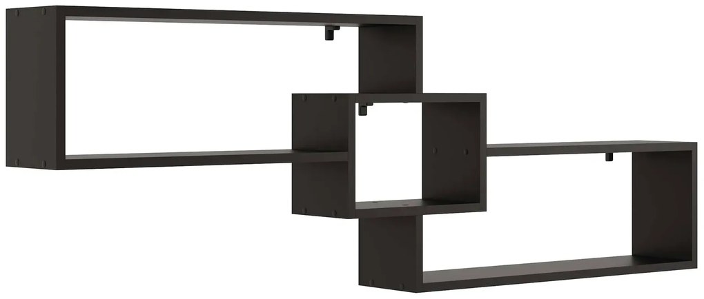 Czarna minimalistyczna półka wisząca - Froslin