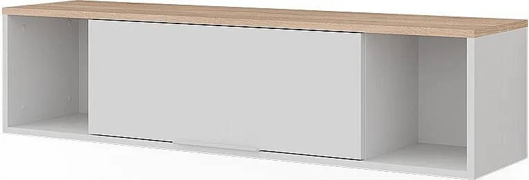 Półka ścienna biały/sonoma 120x30x30 betti