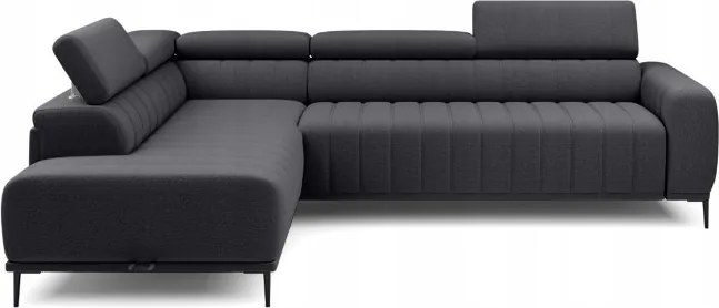 Narożnik GANDI 140 Lewostronny system włoski Salvador 16 Grafitowy WERSAL