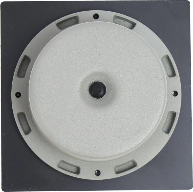 Zestaw 6 reflektorów gruntowych czarnych kwadratowych z LED IP65 solarnych - Terry