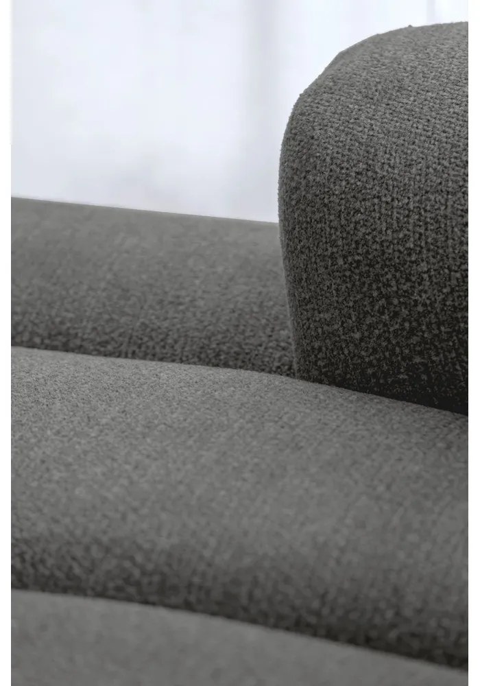 Szary narożnik (lewostronny/z szezlongiem) Shell – Miuform