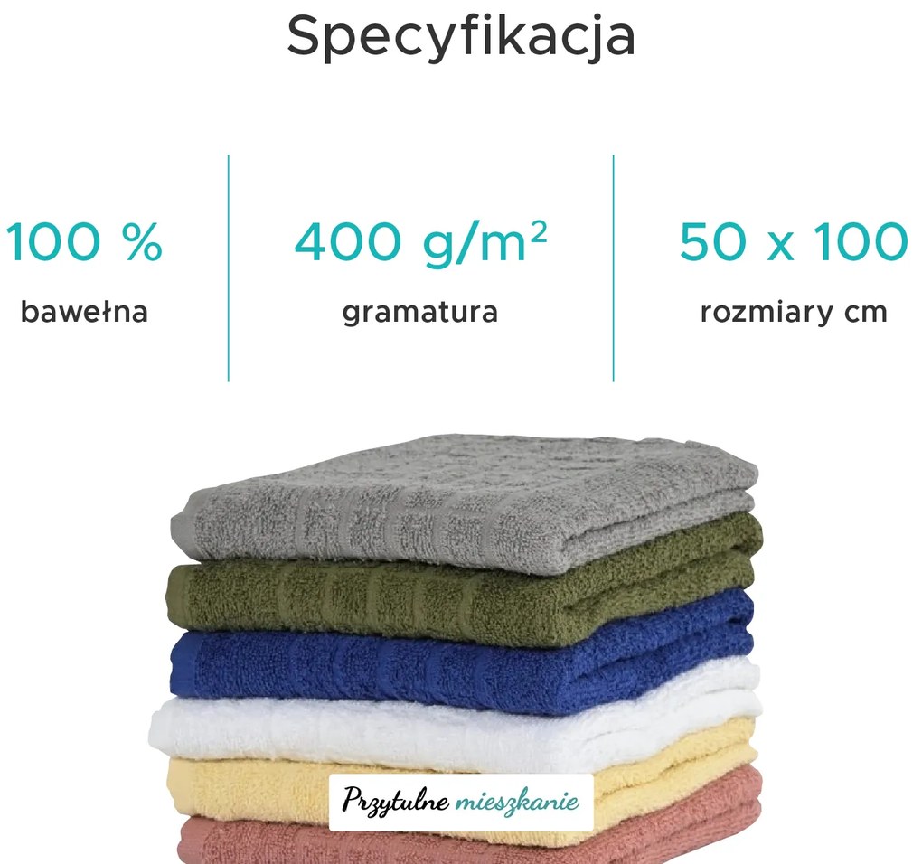 Ręcznik SOFT 50 x 100 cm biały, 100% bawełna