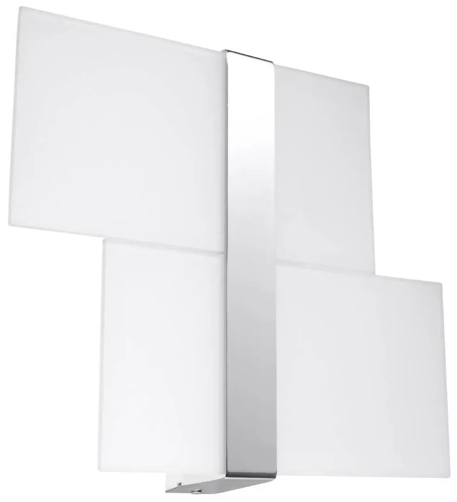 Kinkiet MASSIMO szklany chromowany SOLLUX LIGHTING
