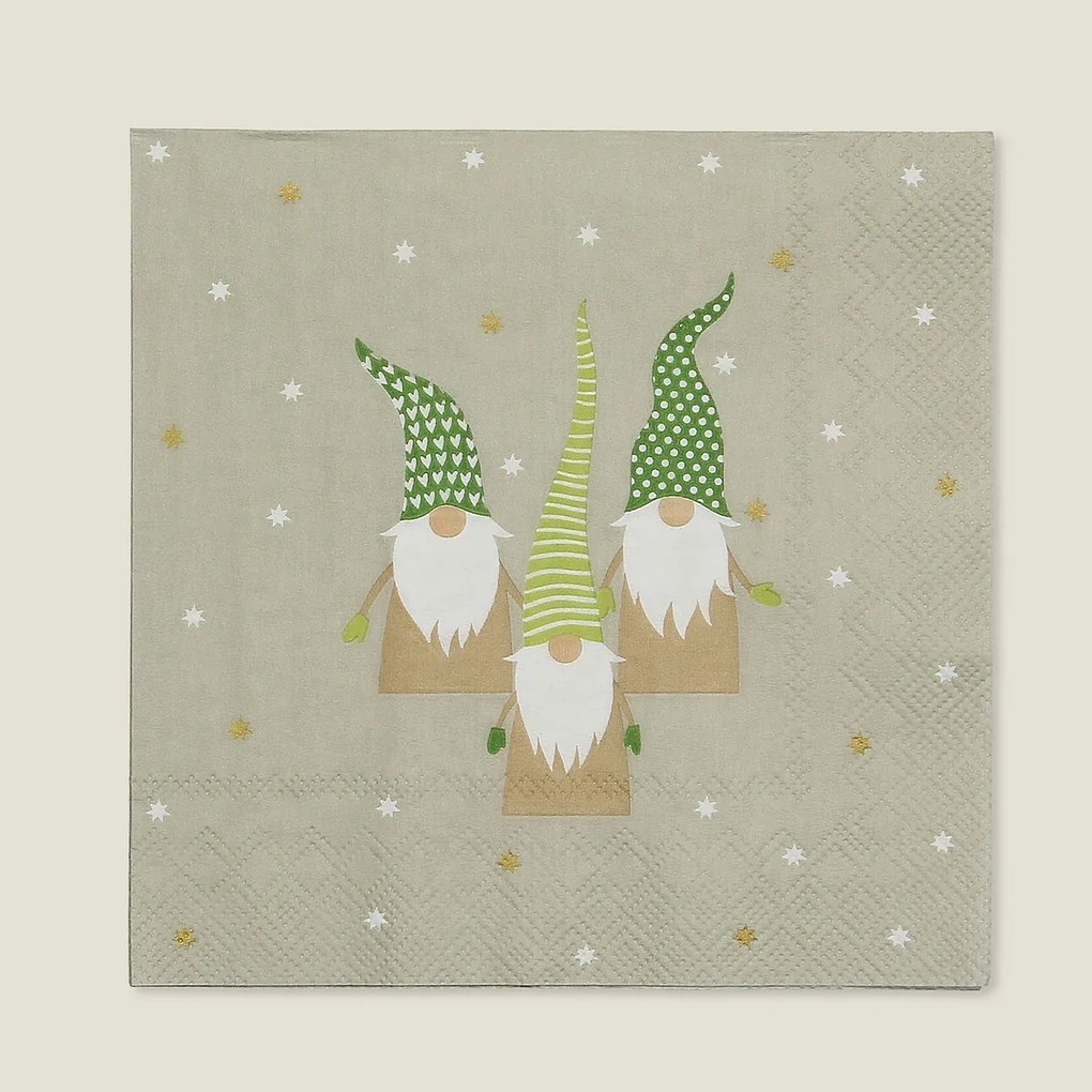 Serwetki świąteczne Gnomes 20 szt.