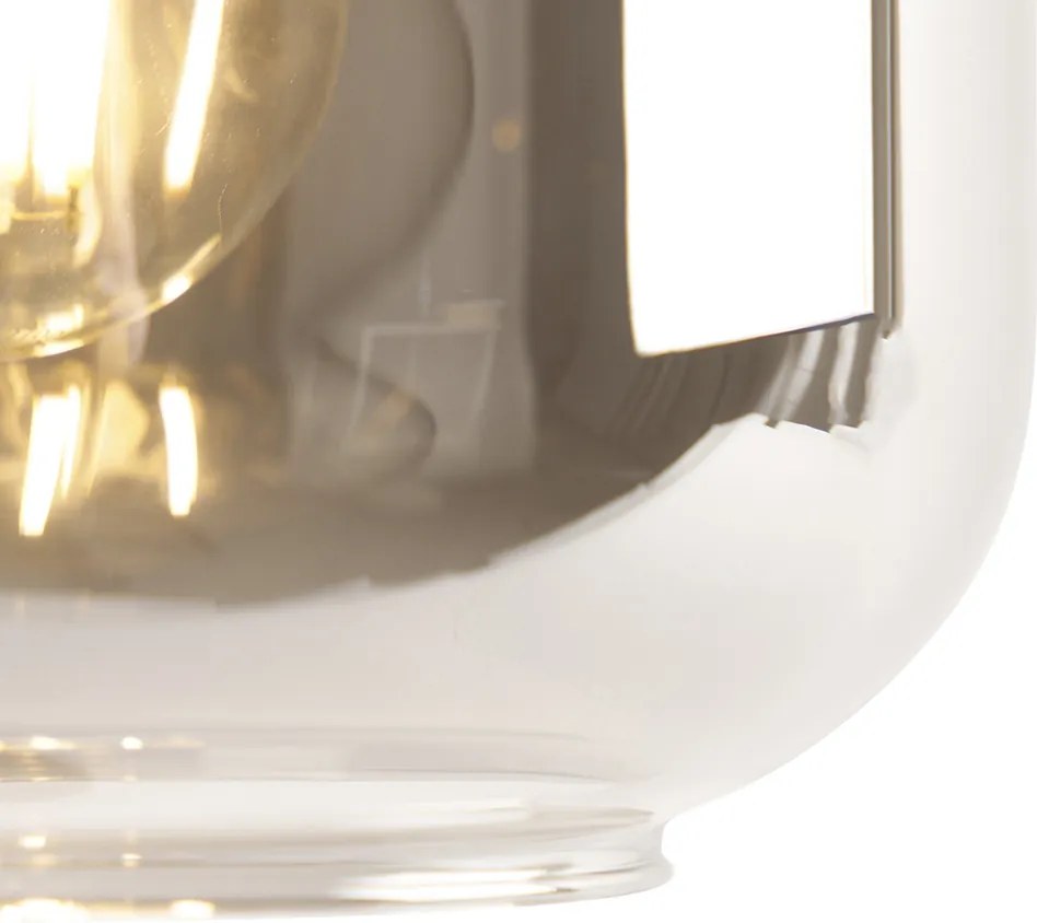 Inteligentna lampa stołowa czarna ze złotem i dymionym szkłem, w tym Wi-Fi A60 - Zuzanna