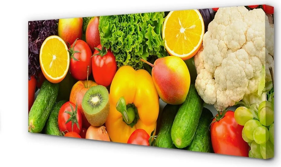 Fotoobraz na płótnie Zielona Kompozycja Warzywna