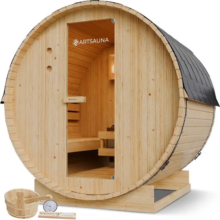 Fińska sauna beczkowa Ø 190 × 180 cm